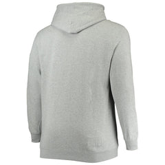 Philadelphia 76ers Hardwood Classics Big & Tall Throwback Pullover Hoodie Heathered Gray - Mitchell & Ness