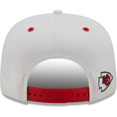 Kansas City Chiefs New Era Sparky Original 9FIFTY Snapback Hat - White/Red Hats