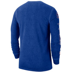 Philadelphia 76ers Courtside Retro Elevated Long Sleeve T-Shirt Royal - Nike
