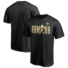Alvin Kamara New Orleans Saints Checkdown T-Shirt - Black T-shirts