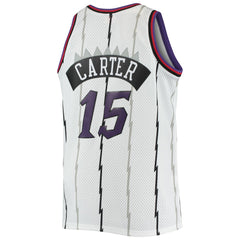 Vince Carter Toronto Raptors 1998/99 Big & Tall Hardwood Classics Swingman Jersey White - Mitchell & Ness