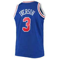 Allen Iverson Philadelphia 76ers 1996/97 Big & Tall Hardwood Classics Swingman Jersey Royal - Mitchell & Ness outlet