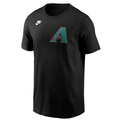 Arizona Diamondbacks Nike Cooperstown Collection Wordmark T-Shirt - Black T-shirts