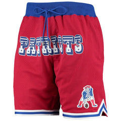 New England Patriots Just Don Gold Rush Shorts - Red Shorts