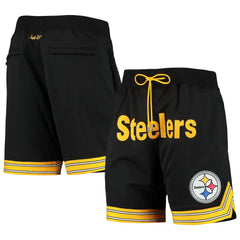 Pittsburgh Steelers Just Don Gold Rush Shorts - Black Shorts