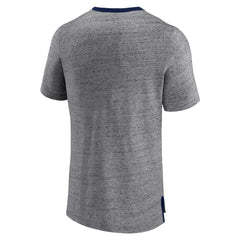 Minnesota Twins Fanatics Iconic Team Element Speckled Ringer T-Shirt - Heathered Gray T-shirts
