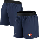 Houston Astros Nike Women's Authentic Collection Flex Vent Max Performance Shorts - Navy Shorts