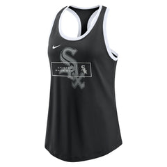 Chicago White Sox Nike Women's X-Ray Racerback Performance Tank Top - Black Tanks