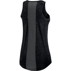 Colorado Rockies Nike Women's Logo Fade High Neck Performance Tank Top - Black Tanks
