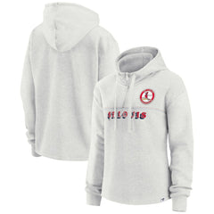 St. Louis Cardinals Fanatics Women's True Classics Legacy Quarter-Zip Hoodie - Oatmeal Hoodies
