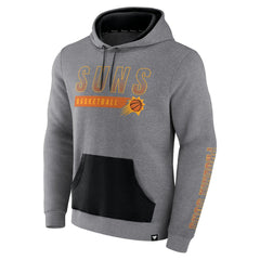 Phoenix Suns Off The Bench Color Block Pullover Hoodie Heathered Gray - Fanatics
