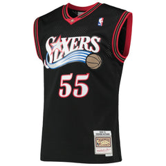 Dikembe Mutombo Philadelphia 76ers Hardwood Classics Swingman Jersey Black - Mitchell & Ness