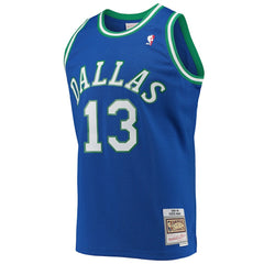 Steve Nash Dallas Mavericks 1998/99 Hardwood Classics Swingman Jersey Blue - Mitchell & Ness