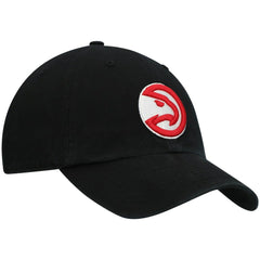 Atlanta Hawks '47 Core Logo Clean Up Adjustable Hat Black - 47 brand