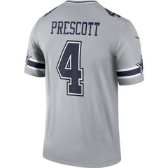 Dak Prescott Dallas Cowboys Inverted Legend Player Performance Top - Gray Tops