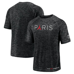Paris Saint-Germain Tower Space-Dye Raglan T-Shirt Black - Fanatics online