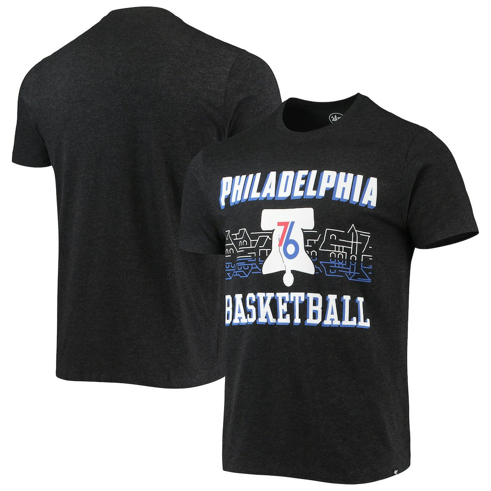 Philadelphia 76ers '47 City Edition Club T-Shirt Black - 47 brand