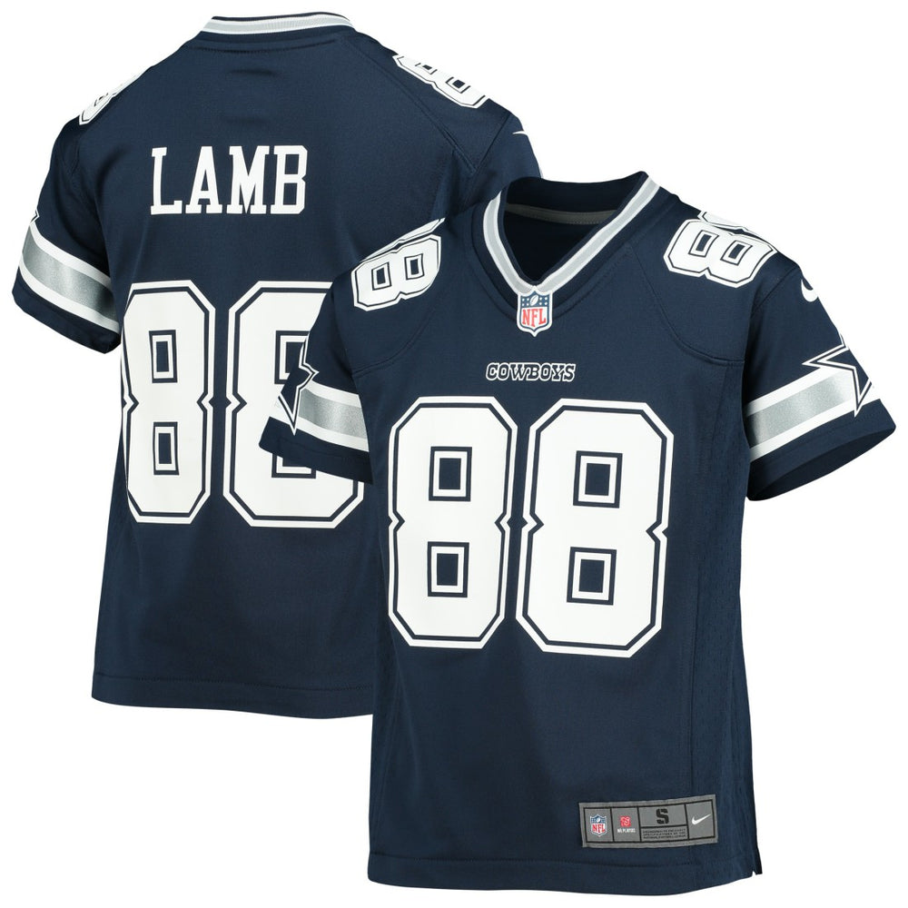 CeeDee Lamb Dallas Cowboys Youth Player Game Jersey - Navy Jerseys