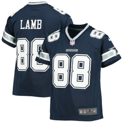 CeeDee Lamb Dallas Cowboys Youth Player Game Jersey - Navy Jerseys