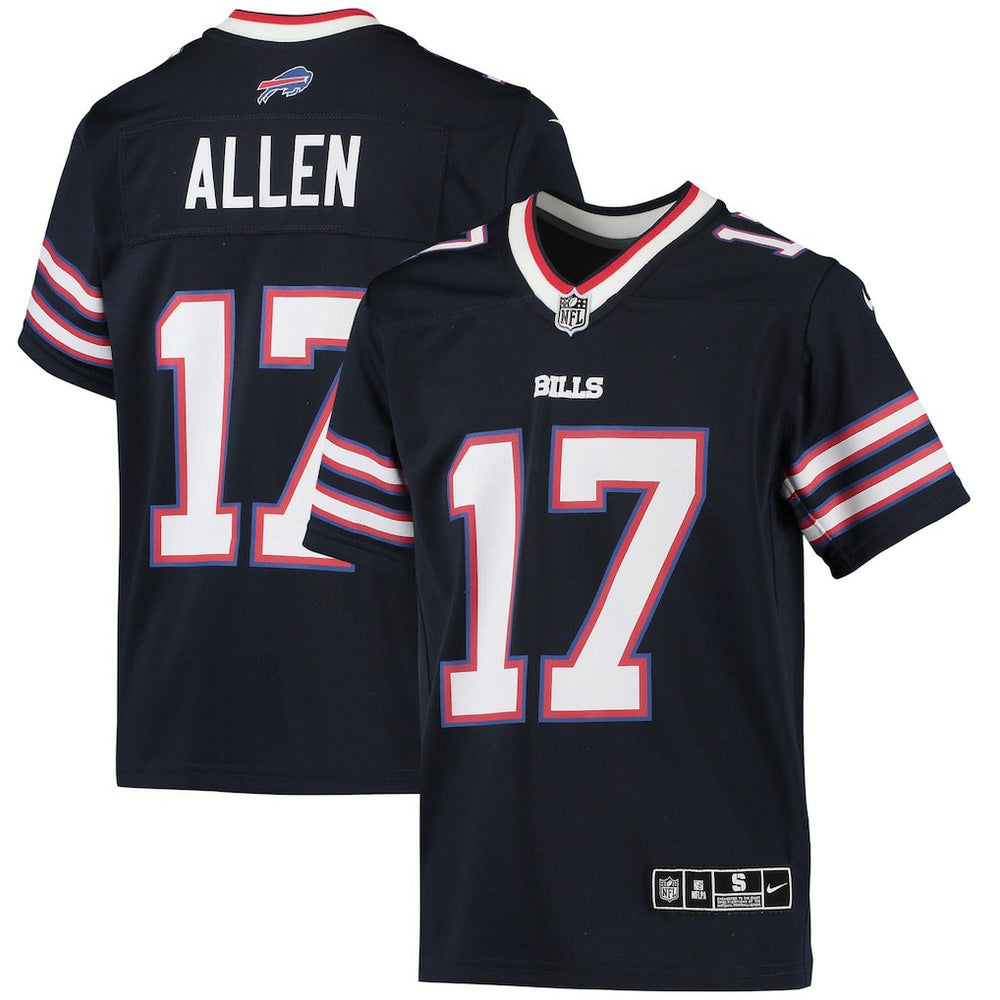 Josh Allen Buffalo Bills Youth Inverted Team Game Jersey - Navy Jerseys