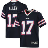 Josh Allen Buffalo Bills Youth Inverted Team Game Jersey - Navy Jerseys