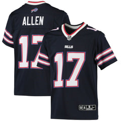 Josh Allen Buffalo Bills Youth Inverted Team Game Jersey - Navy Jerseys