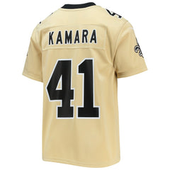 Alvin Kamara New Orleans Saints Youth Inverted Team Game Jersey - Gold Jerseys