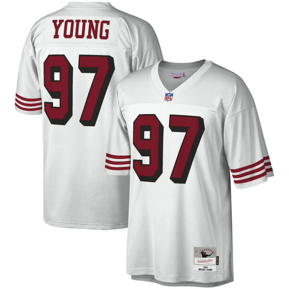 Bryant Young San Francisco 49ers Legacy Replica Jersey - White Jerseys