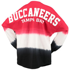 Tampa Bay Buccaneers Women's Ombre Long Sleeve T-Shirt - Red/Black T-shirts