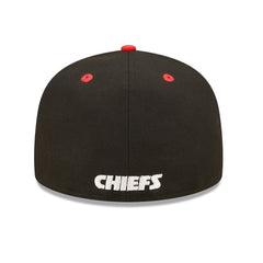 Kansas City Chiefs New Era Flipside 2Tone 59FIFTY Fitted Hat - Black/Red Hats