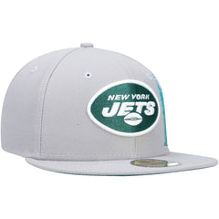 New York Jets New Era City Describe 59FIFTY Fitted Hat - Gray Hats