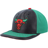 Chicago Bulls Day One Snapback Hat Black/Green - Mitchell & Ness