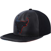 Chicago Bulls Day One Snapback Hat Black - Mitchell & Ness
