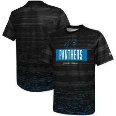 Carolina Panthers New Era Combine Authentic Sweep T-Shirt - Black T-shirts