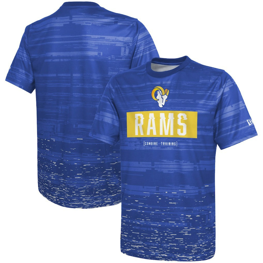 Los Angeles Rams New Era Combine Authentic Sweep T-Shirt - Royal T-shirts