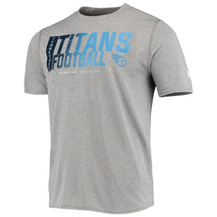 Tennessee Titans New Era Combine Authentic Game On T-Shirt - Heathered Gray T-shirts
