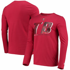 Tampa Bay Buccaneers New Era Combine Authentic Static Abbreviation Long Sleeve T-Shirt - Red T-shirts