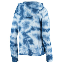 Chicago Cubs New Era Women's Tie-Dye Fleece Full-Zip Hoodie - Royal Hoodies