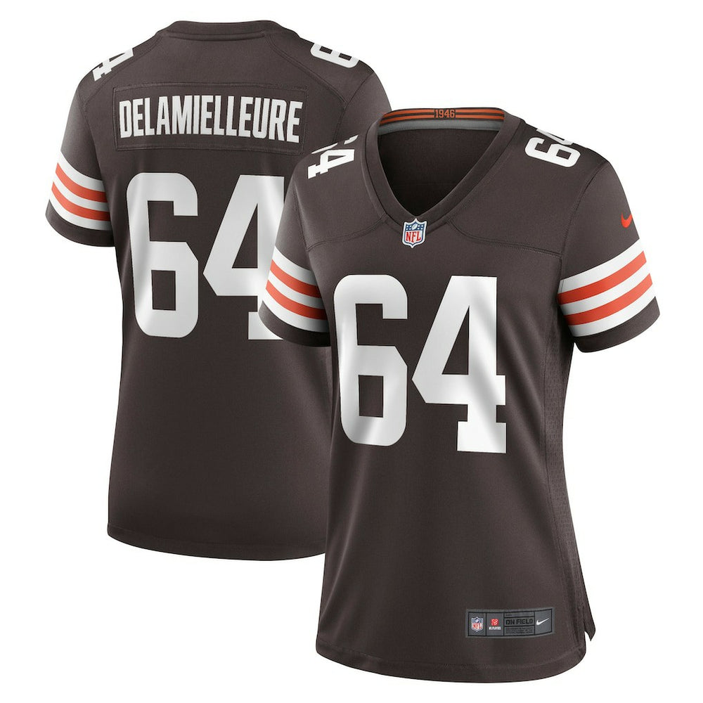 Joe DeLamielleure Cleveland Browns Women's Game Retired Player Jersey - Brown Jerseys