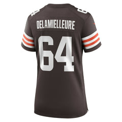 Joe DeLamielleure Cleveland Browns Women's Game Retired Player Jersey - Brown Jerseys