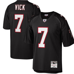Michael Vick Atlanta Falcons Big & Tall 2002 Retired Player Replica Jersey - Black Jerseys