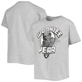 Las Vegas Raiders Junk Food Youth Star Wars Wookie Of The Year T-Shirt - Heathered Gray T-shirts