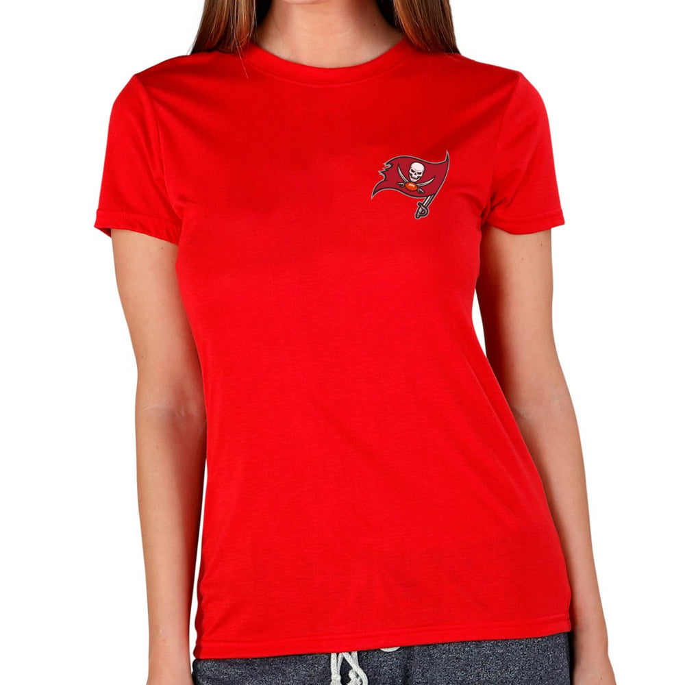 Tampa Bay Buccaneers Concepts Sport Women's Marathon Knit Lounge Top - Red Tops