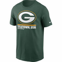 Green Bay Packers Hometown Collection Title Town T-Shirt - Green T-shirts