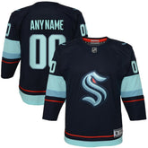 Seattle Kraken Youth Home Premier Custom Jersey - Navy | US 4430647