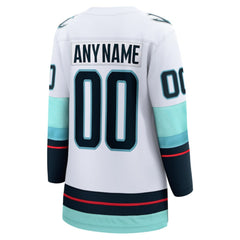 Seattle Kraken Fanatics Women's Away Breakaway Custom Jersey - White | US 4430653