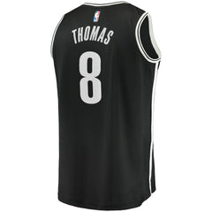 Cam Thomas Brooklyn Nets 2021 NBA Draft First Round Pick Fast Break Replica Jersey Black Icon Edition - Fanatics