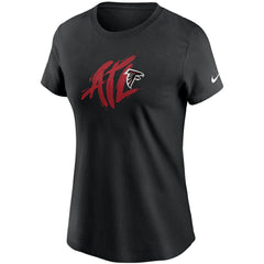 Atlanta Falcons Women's Hometown Collection T-Shirt - Black T-shirts