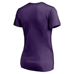 Baltimore Ravens Women's Hometown Collection Wildcat V-Neck T-Shirt - Purple T-shirts