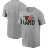 Cleveland Browns Hometown Collection The Land T-Shirt - Heathered Gray T-shirts
